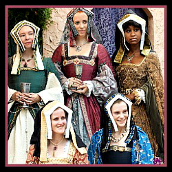 Noble Lady Blue Womens Dress Costume Medieval Royalty Renaissance Lady 