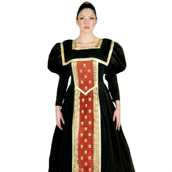 Plus Size Renaissance Queen Costume Gown