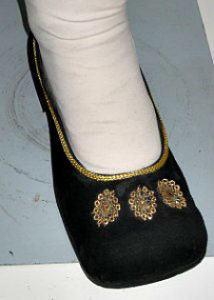 King Henry VIII Velvet Embellished Bar-Shoe