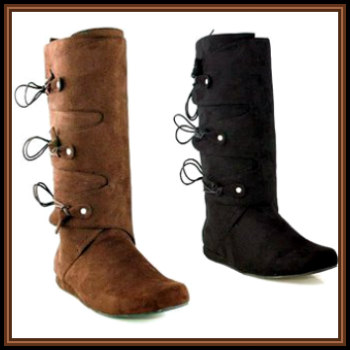 Medieval and Renaissance Men's Costume Boots & Shoes