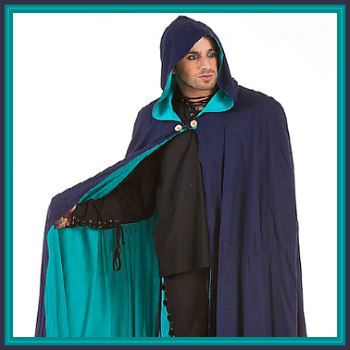 Capes for Women Adult Medieval Costume Hooded Cloak Renaissance Fancy Dress 