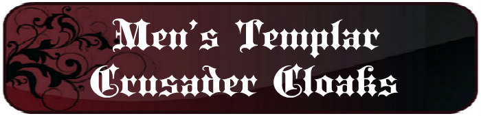 Men's Templar Crusader Medieval Cloaks Title Banner Image
