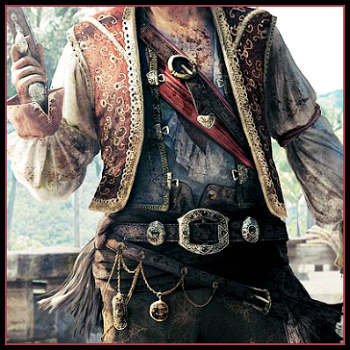 Men's Leather Pirate Accessories  Deluxe Theatrical Quality Adult Costumes