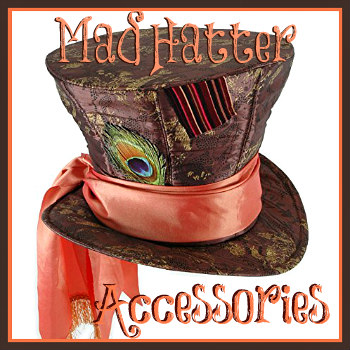 Costume Accessory Tie-Dye Style Mad Hatter Felt Top Hat 