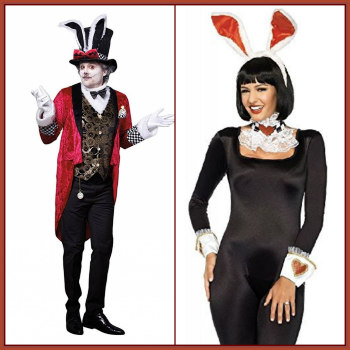 Alice In Wonderland Mad Hatter Mens Adult Fancy Dress Halloween Costume