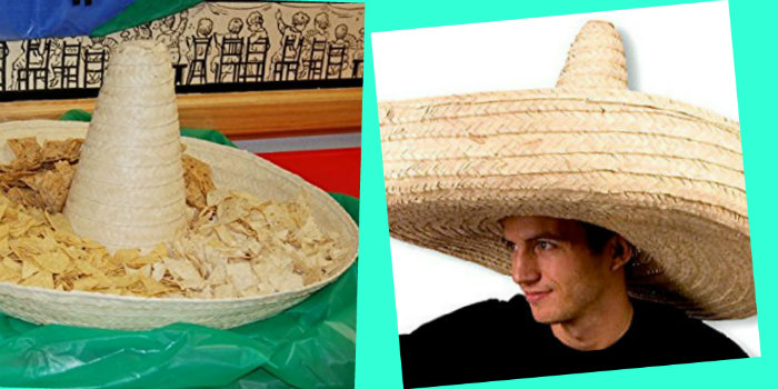Fun Adult Jumbo Zapata Straw Mexican Sombrero
