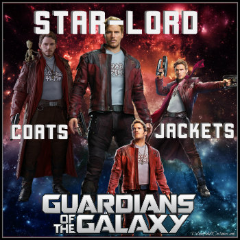 Guardians of the Galaxy Men's Star-Lord Jackets Coats and Jackets 