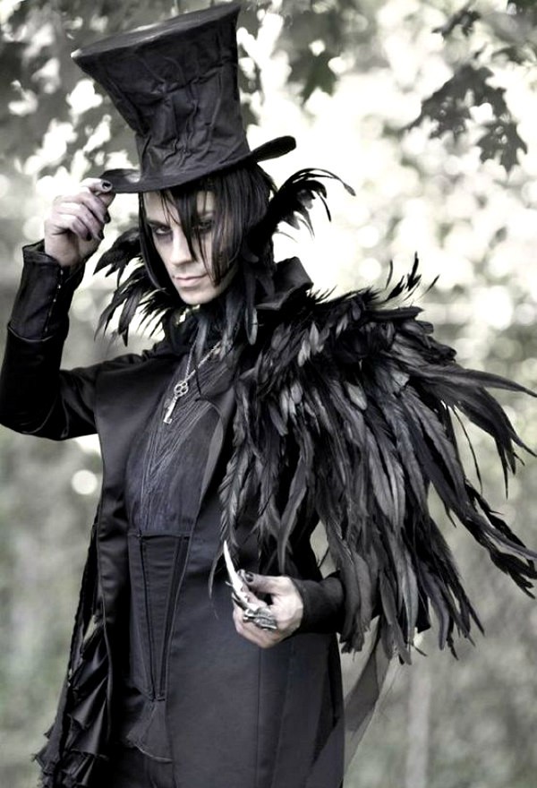 YEAXLUD Men's Gothic Tailcoat Victorian Costume Steampunk Jacket ...